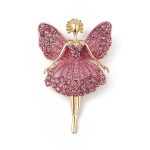 Angel Rhinestone Pendant & Brooch 60x39mm